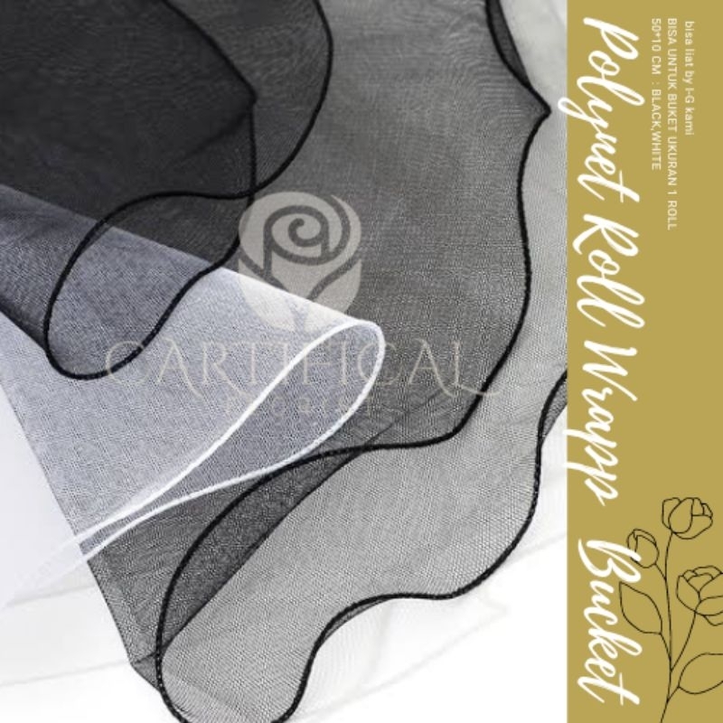 

Flower Wrapping Polynet Roll untuk Hand Bouquet// jaring buket Roll