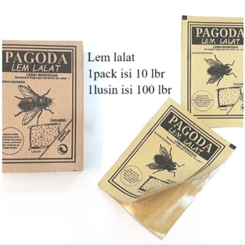 ( 1box)Lem Lalat PAGODA/lem lalat pagoda isi 100 lembar