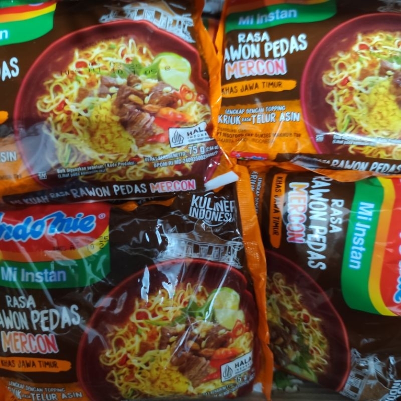 

Indomie Rasa Rawon pedas @pcs