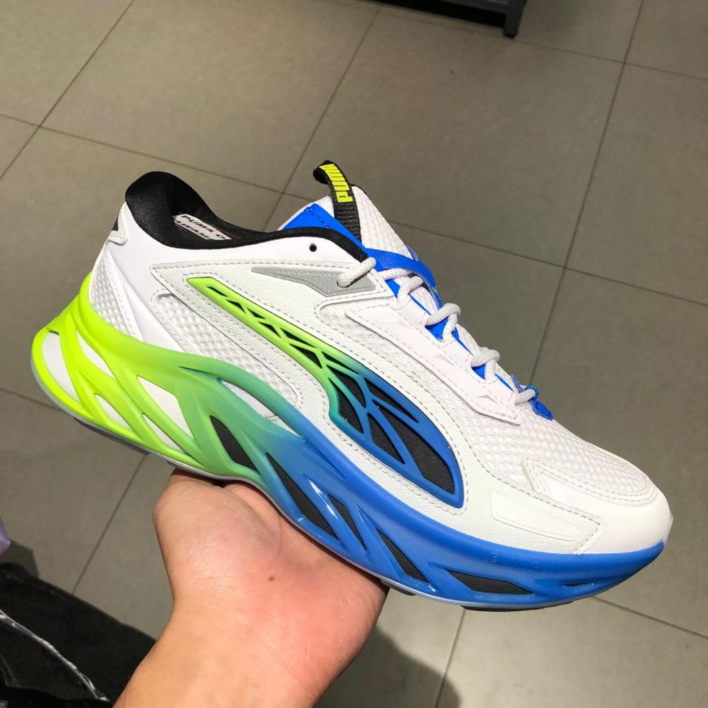 Puma Sepatu Sneakers Kasual Exotek Nitro Facades White-Feather 394930 01