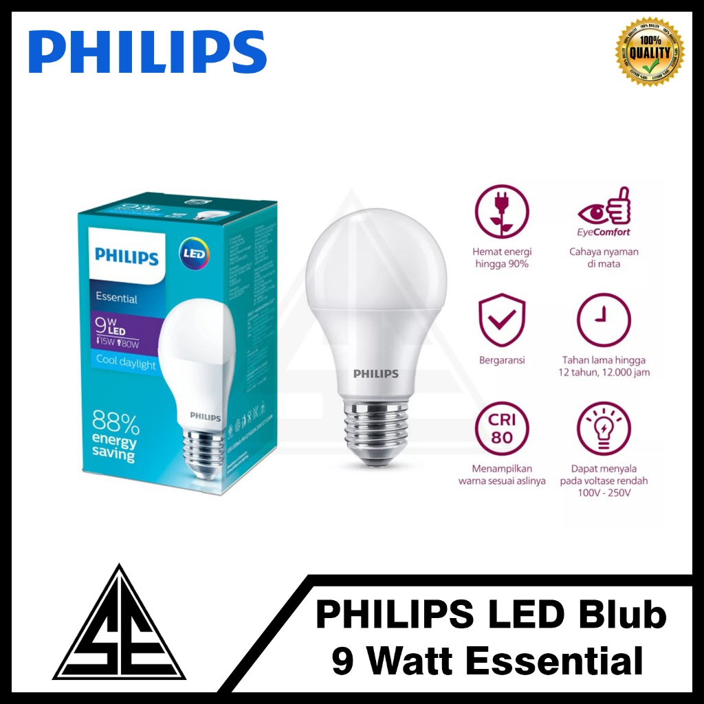 LAMPU LED PHILIPS 9 Watt ESS