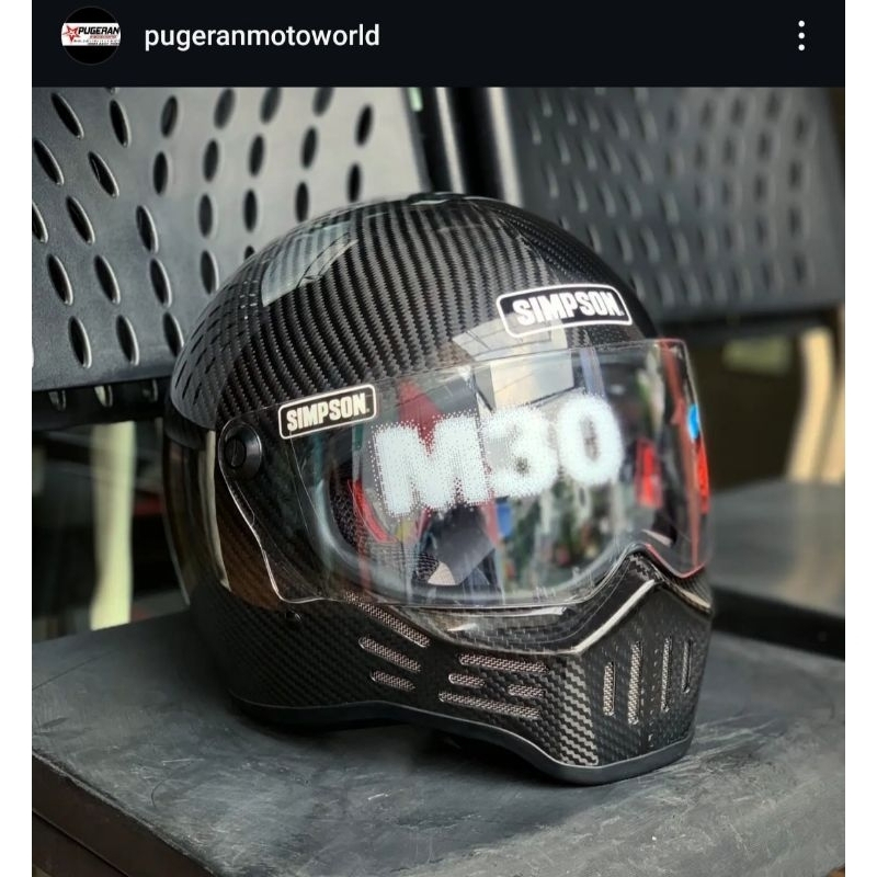 HELM SIMPSON M30 CARBON GLOSSY