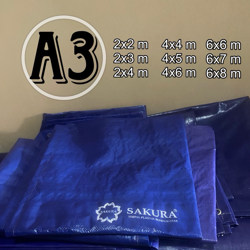 Terpal Plastik Merk Sakura Type A3,Ukuran 2x3 Meter-Original Sakura