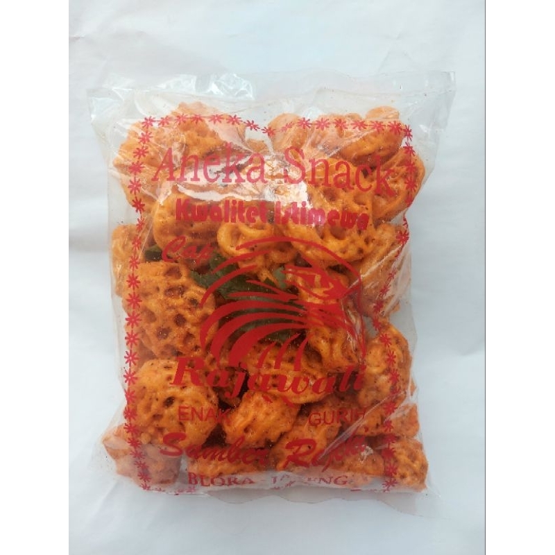 

KRUPUK VIRAL SEBLAK RAFAEL/ SEBLAK MAWAR PEDAS DAUN JERUK 250G || 500G || 1KG