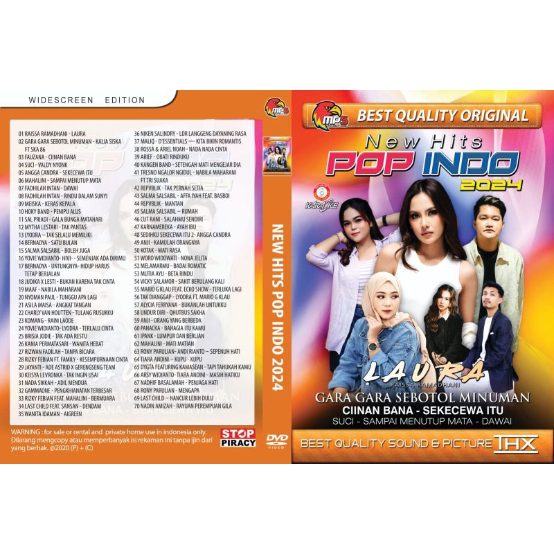 Kaset Video Musik Lagu New Hits Pop Indo 2024