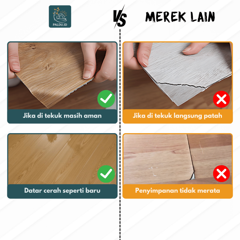 Paldu Id - Lantai Vinyl Kayu Premium 1 Dus (36Pcs) Lantai Vinyl Kayu Premium Vinyl Lantai Parket