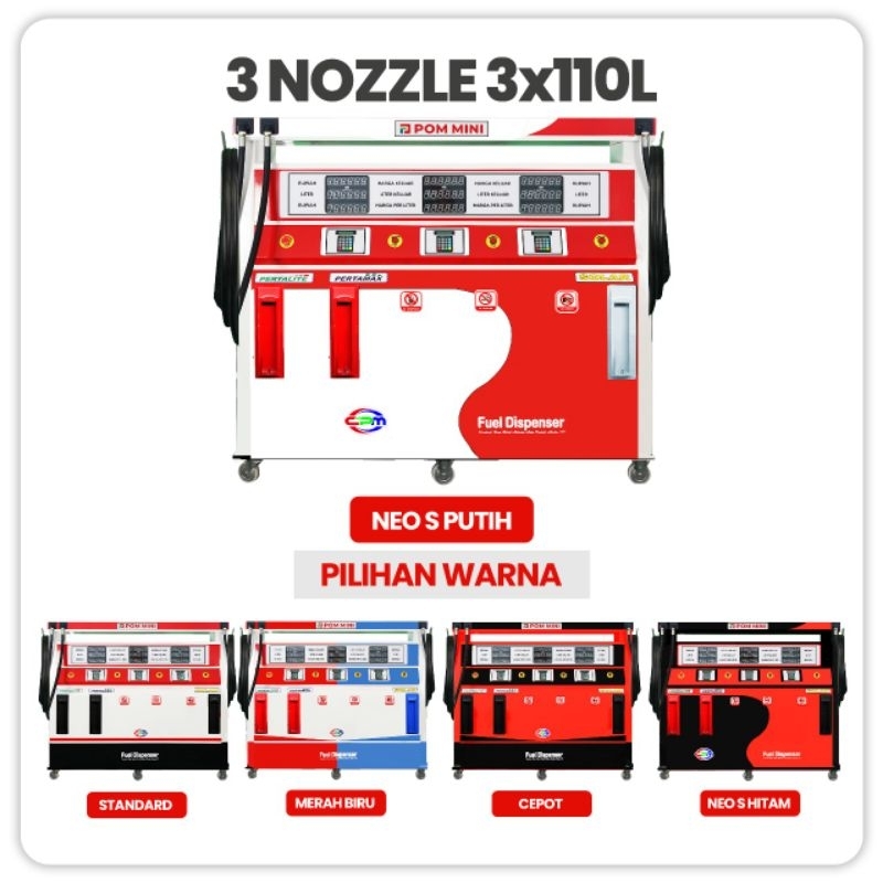 POM MINI DIGITAL 3Nozzle 110Lx3 MURAH BERKUALITAS & BERGARANSI