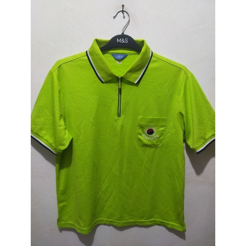 kaos polo zipper brand FGS size M