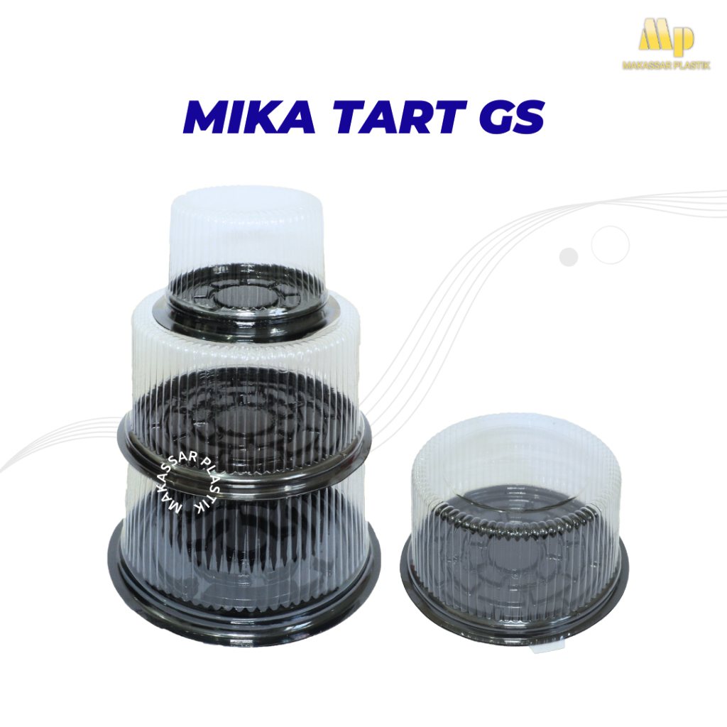 MIKA TART GS BULAT / MIKA KUE TART / TEMPAT KUE TART @10 PCS