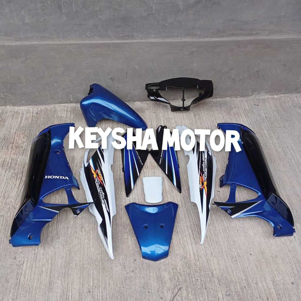 BODY HALU SUPRA X 125 SUPRA 125 LAMA HITAM BIRU PUTIH