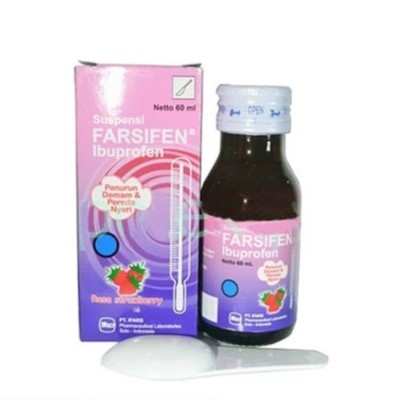 Farsifen Ibuprofen Suspensi Rasa Strawberry 60ml