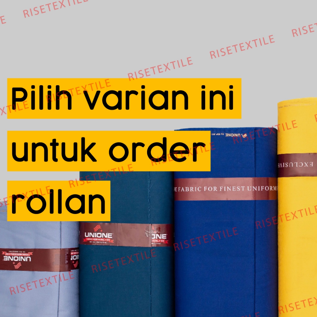 Bahan American Drill UNIONE Kain Bahan Seragam Kain Celana Kain Kemeja Rollan Gulungan Grosir