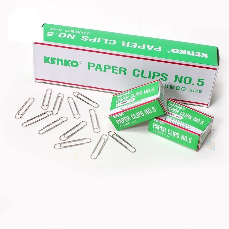 

Paper Clip Kenko No 5 Jumbo Trigonal Clip 1 Kotak Kecil
