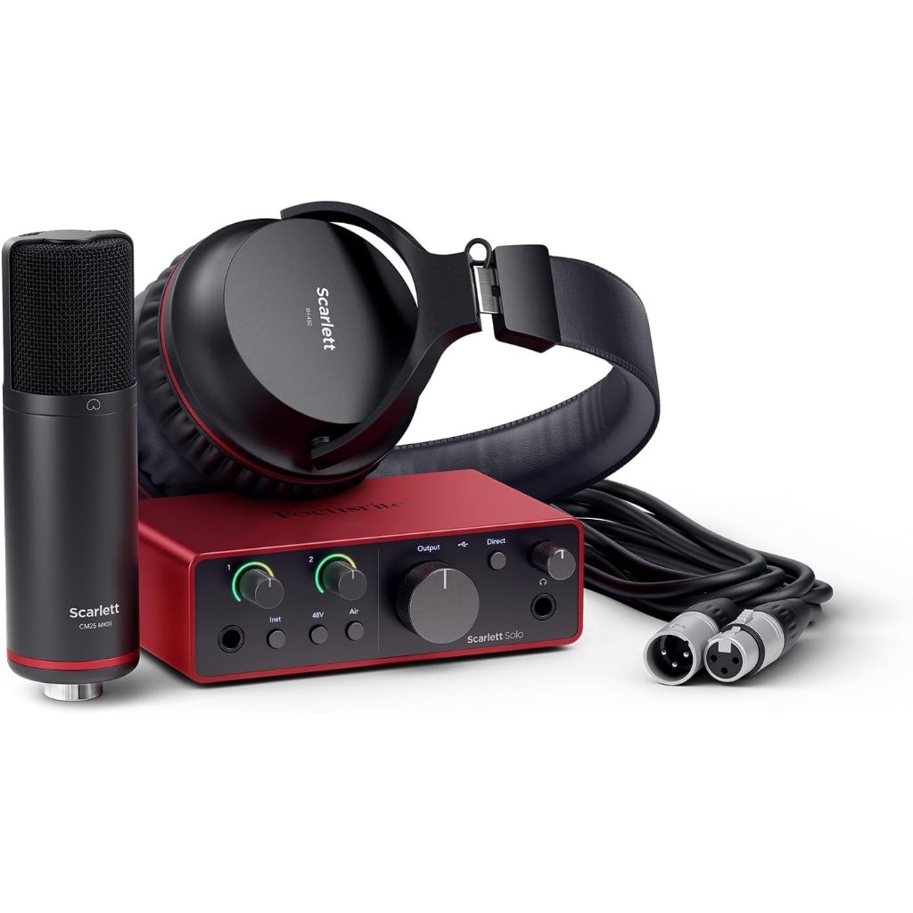 Scarlett Focusrite Solo 4 gen / Paket Scarlett Focusrite Solo gen 4 Original