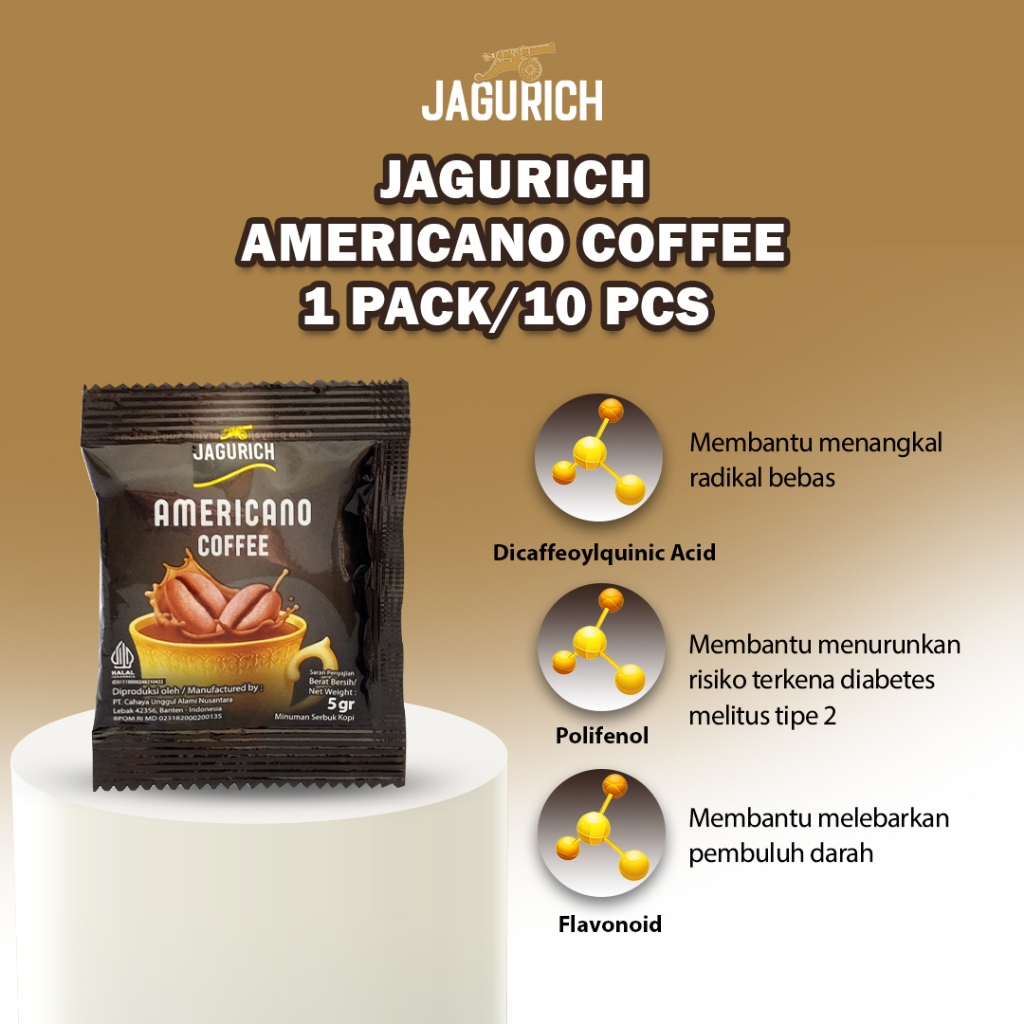 

Jagur Americano Coffee Sachet 10 Sachet