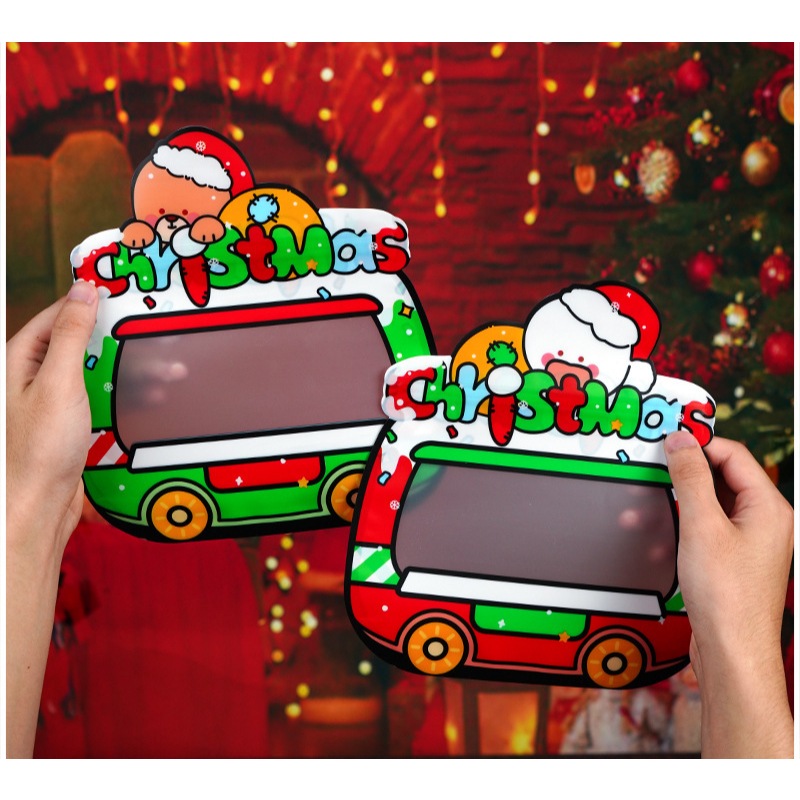

10 pcs Plastik Cookies Edisi Natal Ziplock Tenteng Natal Christmas Bunny Bear Car