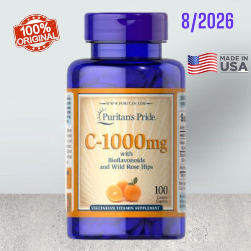 

Puritan Pride Vitamin C 1000mg with Bioflavonoids & Rose Hips 100 Caps