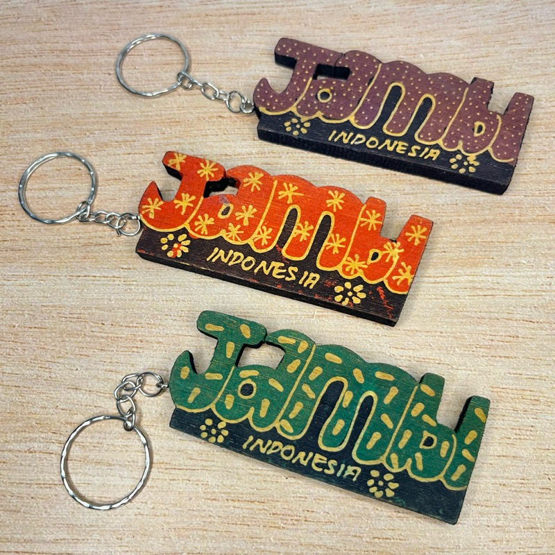 Gantungan Kunci JAMBI / Souvenir Oleh Oleh Khas Kota Jambi Indonesia