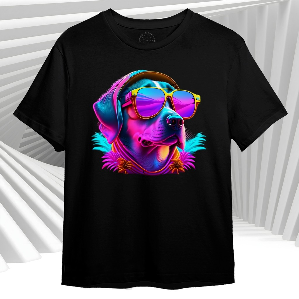 3DimensionWear T-Shirt Cyberpunk Canine