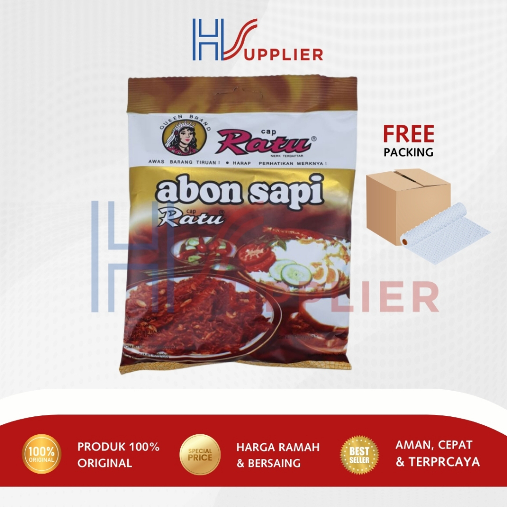 

Abon Sapi Cap Ratu / Meat Floss 90 Gr