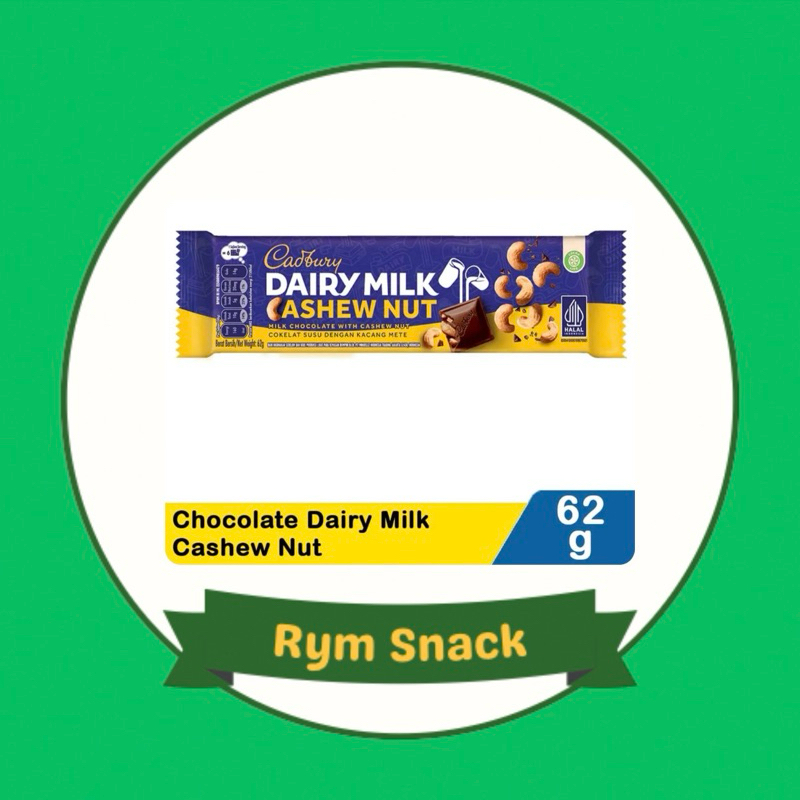 

Dairy Milk Cashew Nut 62 gram