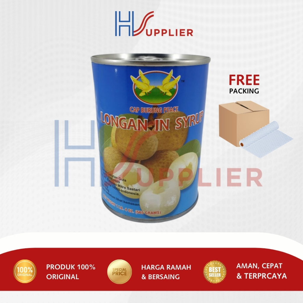 

Longan In Syrup / Longan Kaleng Burung Peace 565 Gr