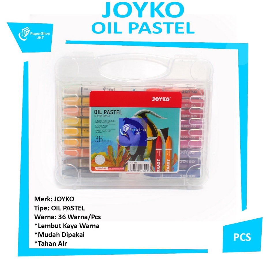

BERKAH Krayon Minyak 36 Warna Crayon 36 Colors Oil Pastels Set