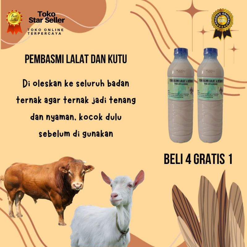 RACUN LALAT MANTIH PEMBASMI KUTU SAPI DAN KAMBING