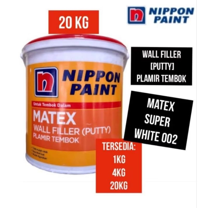 Matex 20kg Dempul Matex 20kg Plamir Matex Super White Dempul Tembok Plamir Tembok Matek Matex 20kg