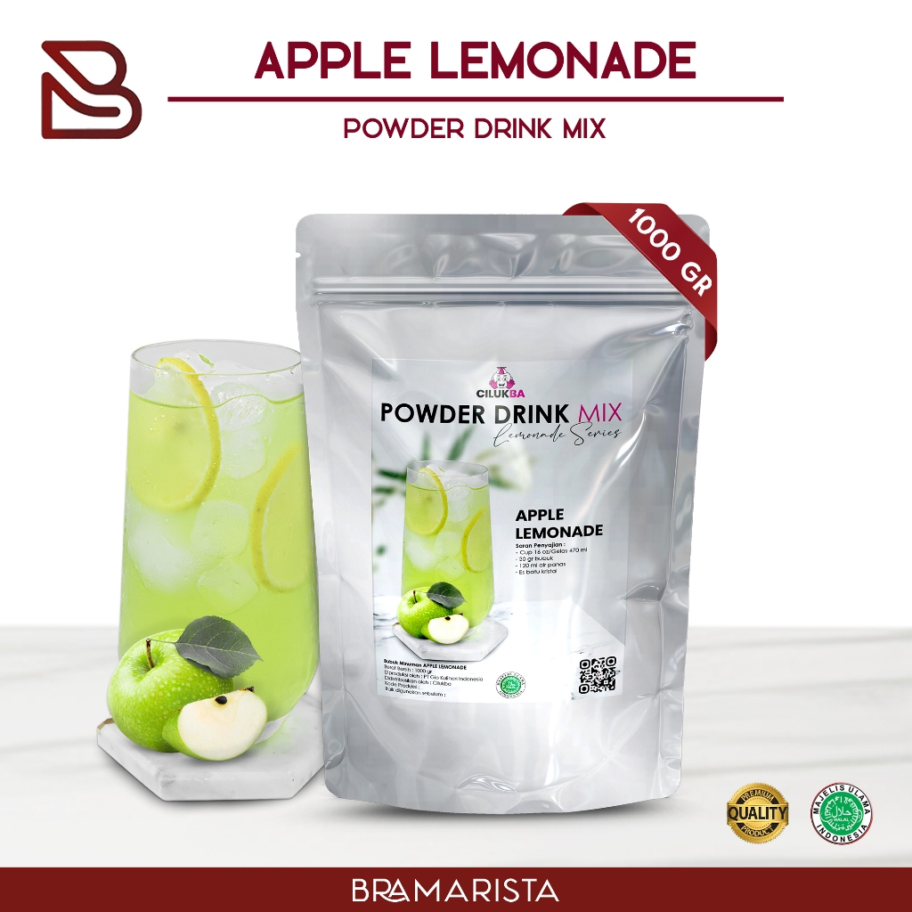 

Bubuk Minuman Instan Rasa Apple Lemonade 1kg / Powder Drink Mix