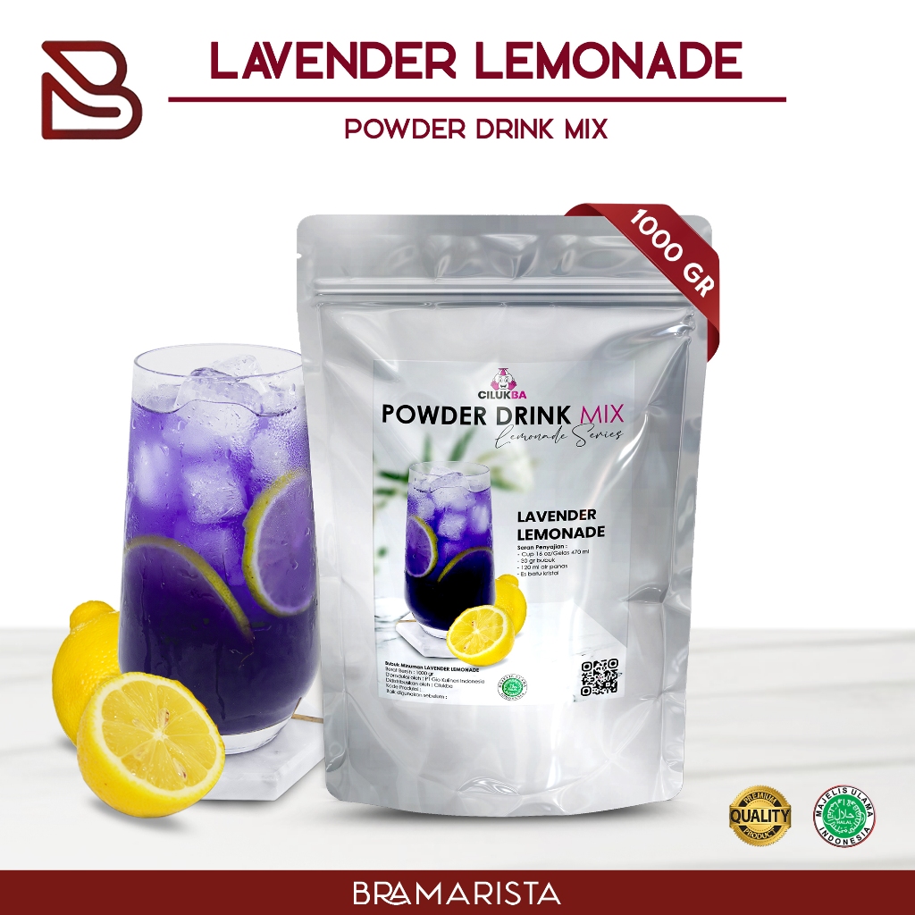 

Bubuk Minuman Instan Rasa Lavender Lemonade 1kg / Powder Drink Mix