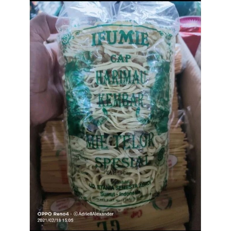 

Ifumi Medan / mie telor / mie kering mentah cap Harimau Kembar