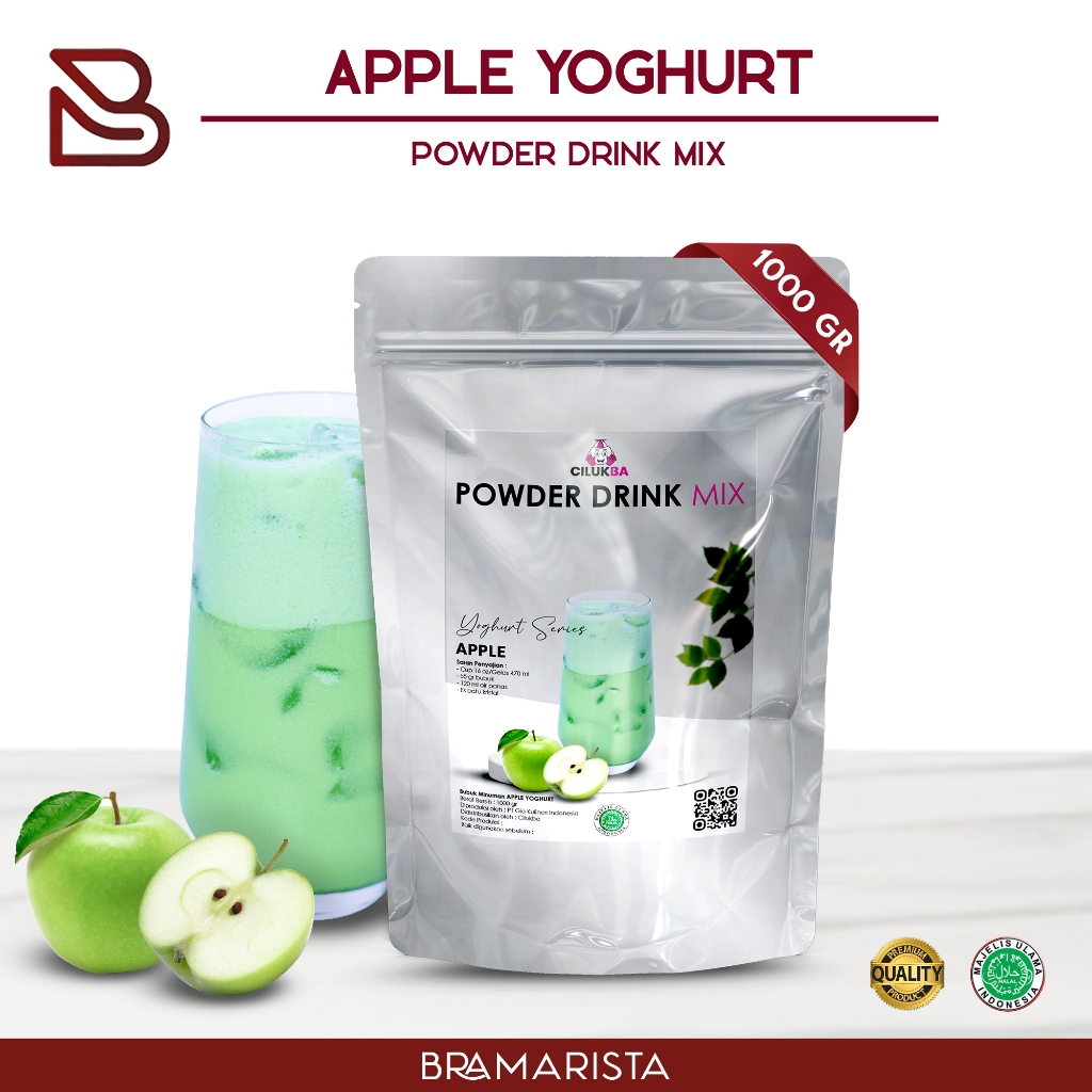 

Bubuk Minuman Instan Rasa Apple Yoghurt 1kg / Powder Drink Mix