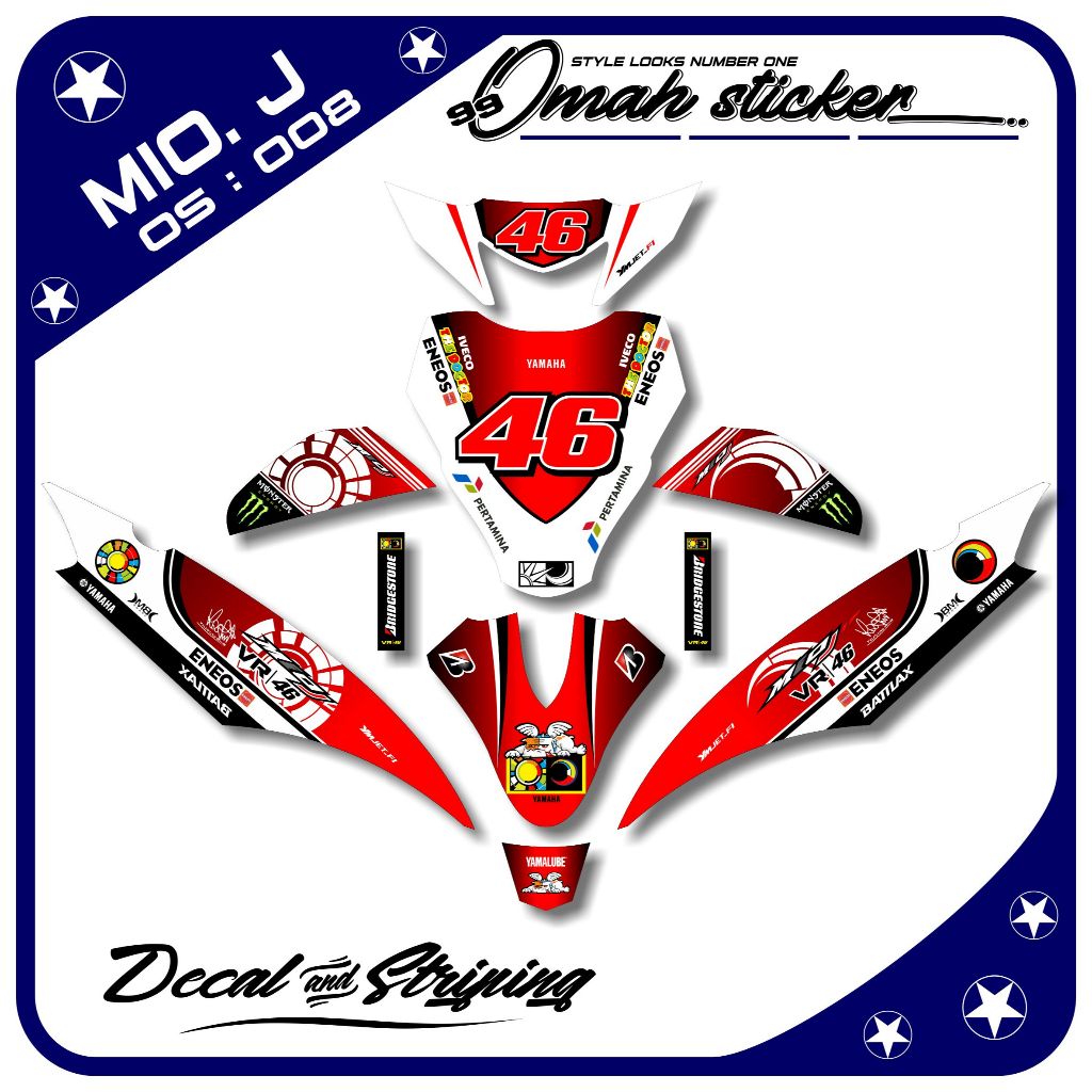 decal mio j full body .stiker decal mio j full body. ADT.008