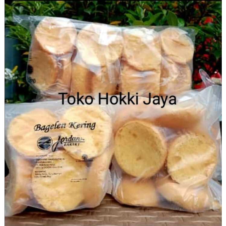 

TERMURAH!! ROTI BAGELAN KERING JORDAN BAKERY (1 PACK ISI 4 BUNGKUS)