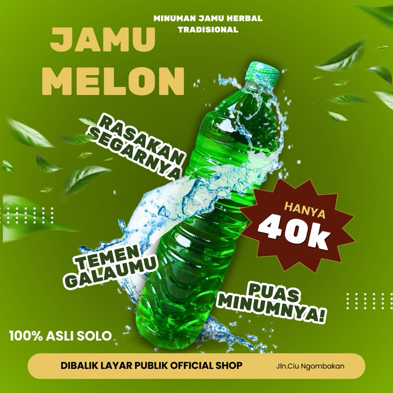 

Minuman Herbal Jamu Nusantara MELON 1,5Liter