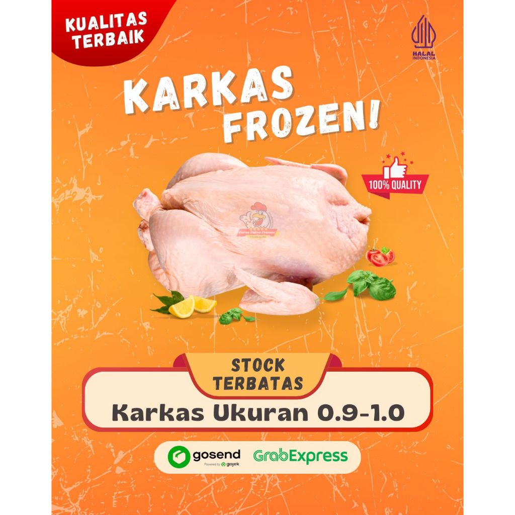 

AYAM KARKAS FRESH FROZEN 0.9 - 1.0kg