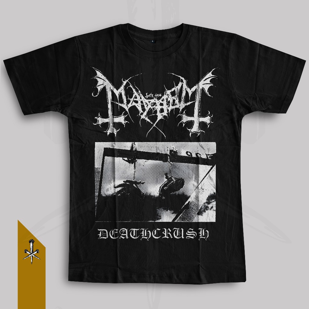 Kaos Black Metal Band MAYHEM [1] | Musik 666 Regular Fit Tshirt 100% Cotton Combed 30s