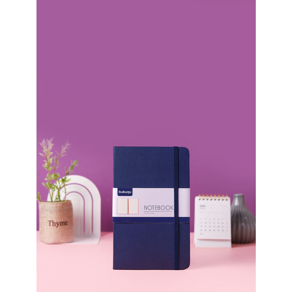 

BUKUQU CLASSIC NOTEBOOK NAVY, POLOS