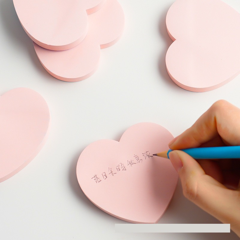 

PINK HEART / LOVE STICKY MEMO - NOTE MESSAGE - KERTAS TEMPEL