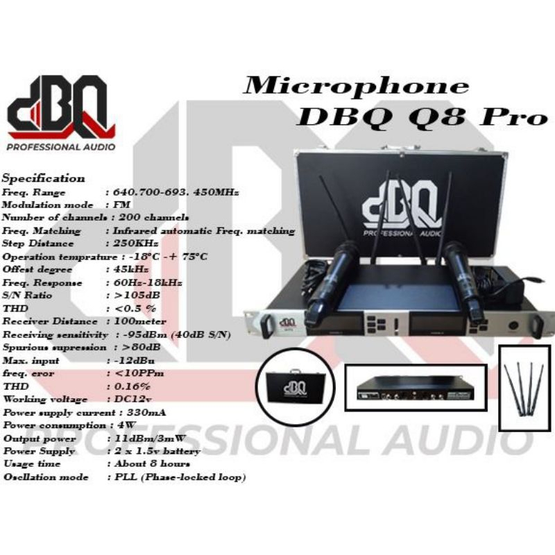mic wireless dbq Q 8 Pro