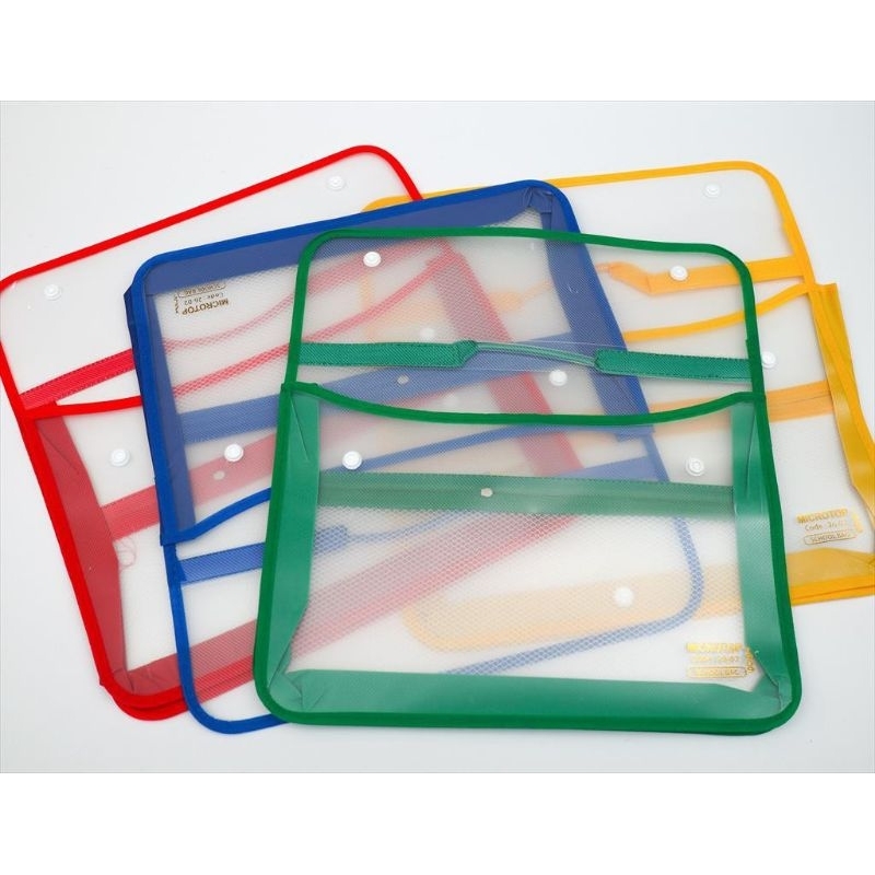 

Map Plastik Kancing / Zipper Bag Kancing / Map Tenteng Plastik Jaring