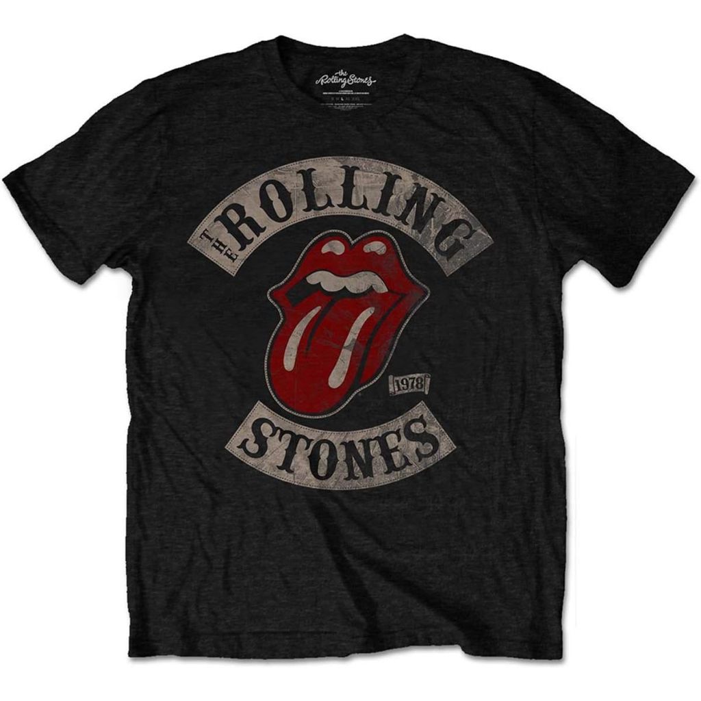 BAJU KAOS BAND Rolling Stones Men's Tour 78 T-Shirt