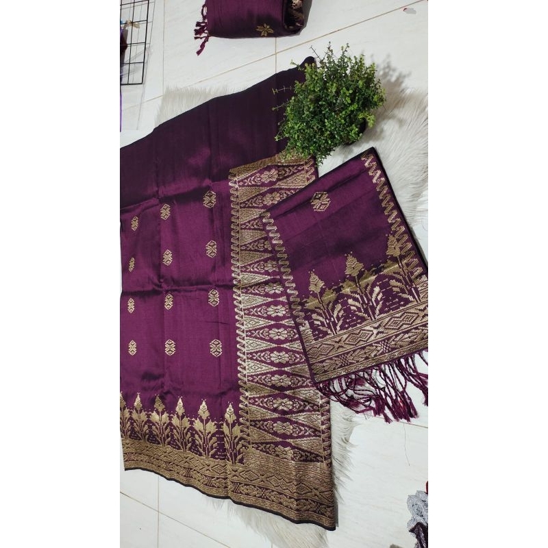 Songket Silungkang manggis gold