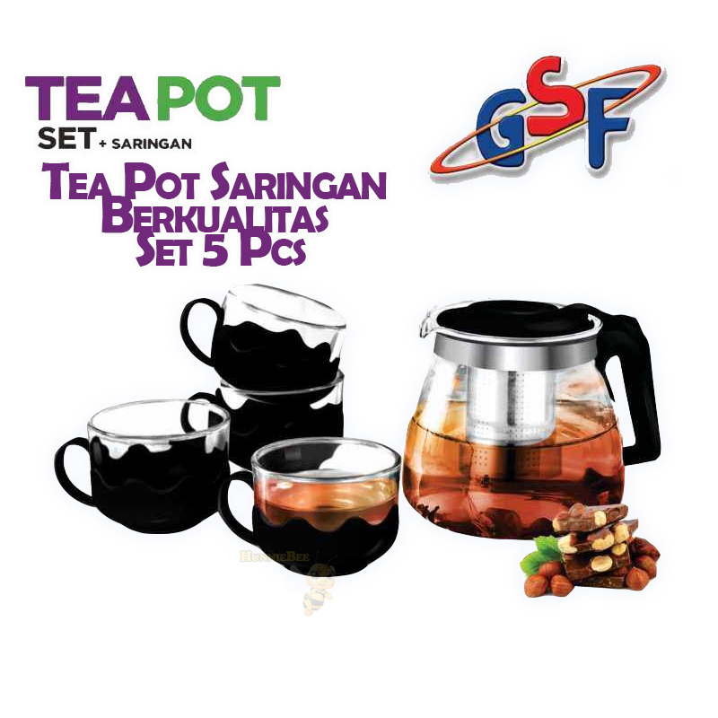 

Tea Pot Saringan Berkualitas Set 5 Pcs