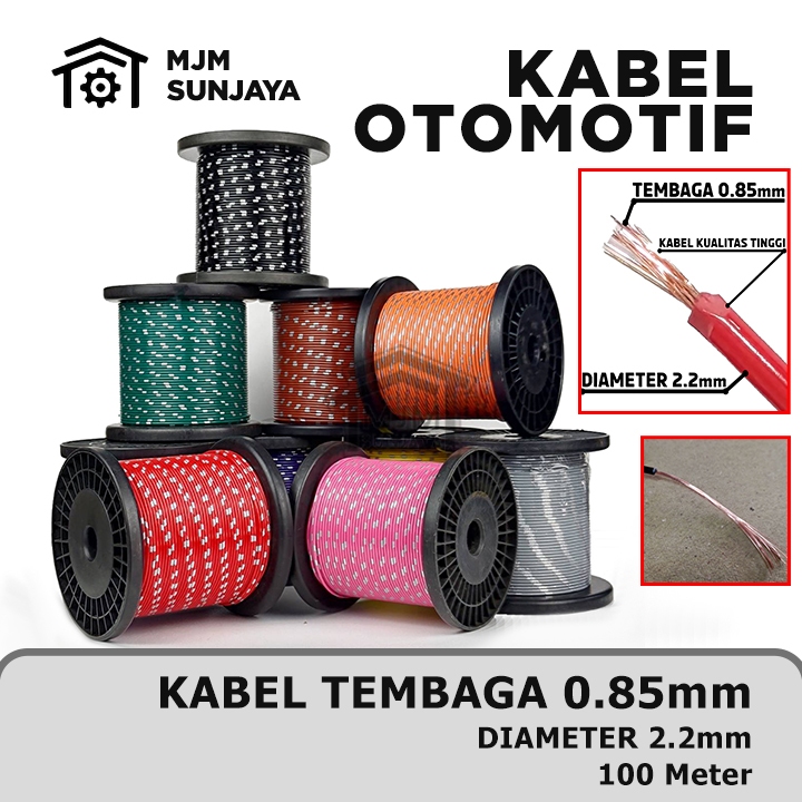 KABEL BINTIK SERI AVS 0.85MM x 100M KABEL BODY / KABEL OTOMOTIF MOBIL MOTOR AUDIO