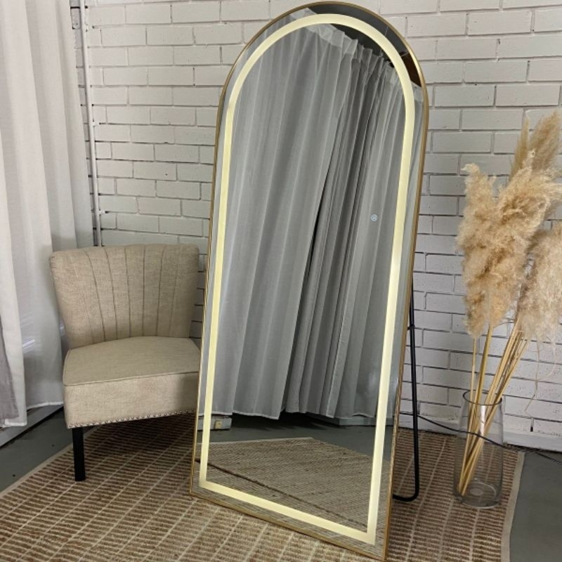 standing mirror lampu led 190x80cm/cermin full body lampu