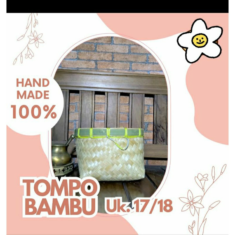 tumbu diameter 17/18cm/besek bambu/besek bulat/Tumbu bambu/tempat nasi/Tompo/pithi