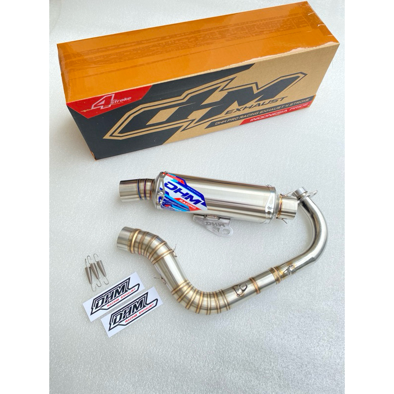 Knalpot Mio Sporty Mio Smile Mio Soul Inlet 38/42/45/50 Original DHM Racing Exhaust