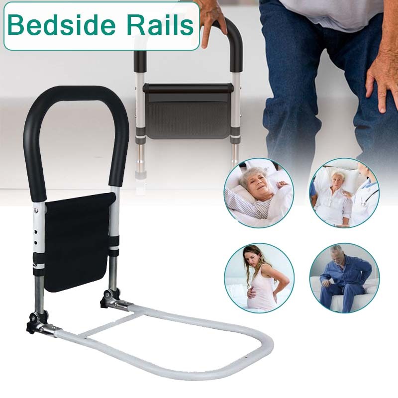 Bed Assist Rail Folded Safety Bed Rail Lansia Adjustable Alat Bantu Bangun Lansia Pegangan Tempat Ti